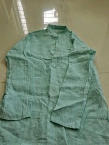 Men's Mint Striped Kurta