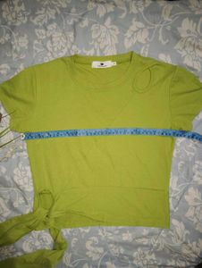 Lime Green Wrap T-Shirt