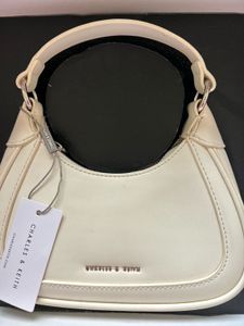 Charles &amp; Keith Cream Hobo Bag