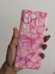 Vivo V 27 Cute Pink Butterfly Phone Case