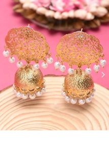 Elegant Zaveri Pearls Jhumki Earrings