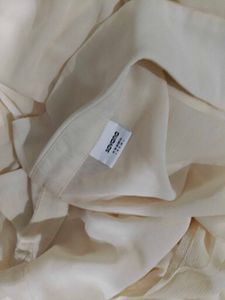 Savana Cream Shirt &amp; Smocked Tube Top Set
