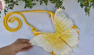 Handmade Butterfly Crochet Bag