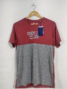 Maroon And Grey Jersey T-Shirt ( Men)