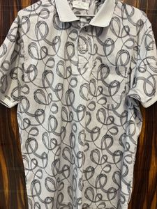 Men's Graphic Print Polo Shirt