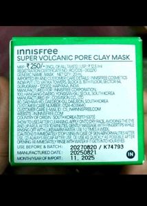 innisfree pore caly mask🍀