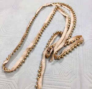 Beaded Golden Lace