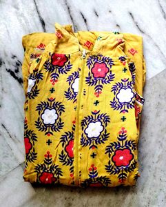 Floral Print Dress with Zip