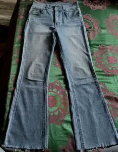 Women's Light Wash Flare Jeans