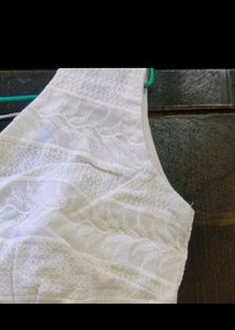 White Chikin Embroidery Blouse