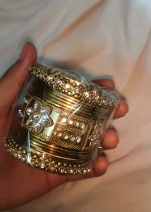 🪷Festival Gold Tone Bangles Set✨