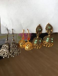 Women Set Of Three Jhumka Earrings