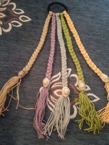 Boho Braided Hair Tie 5 liyers