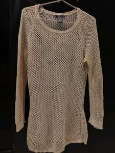 Sheer Knit Long Sleeve Top