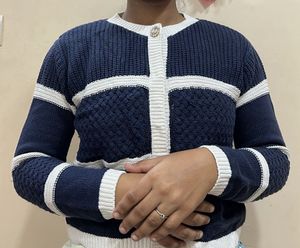 Nautical Stripe Knit Cardigan