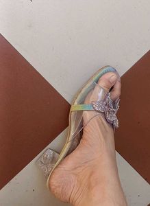 Sparkling Embellished Heeled Sandals