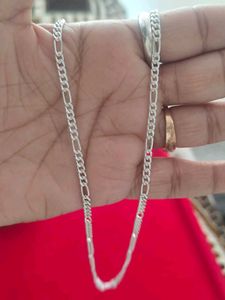 Sterling Silver Figaro Chain Necklace(20inches)