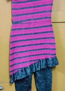 Striped 🩷 &amp; 🩶 Fusion Set for Kids