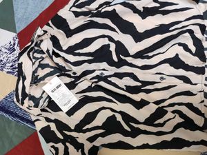 Animal Print Loose Fit Shirt
