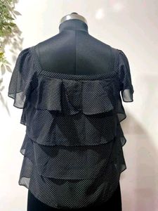 Ruffle Polka Dot Top