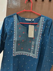 Elegant Teal Printed Kurta