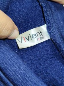 Blue Crop Top  like sweatshirt