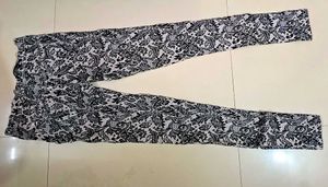 Stylish Black &amp; White Patterned Pants