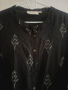 Black Printed Kurta