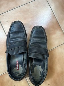 Bata Black Loafer Shoes