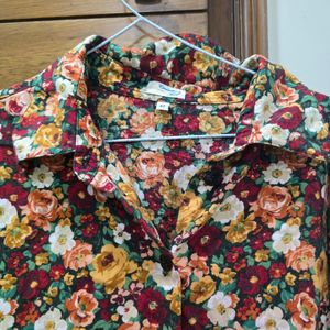 Floral Print Long Sleeve Shirt