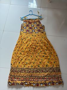 Boho Print Yellow Maxi Dress