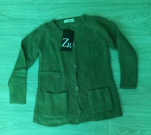 Green Knit Cardigan