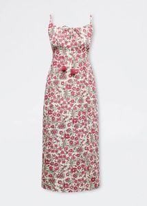 Westside Floral Print Maxi Dress with Tassels