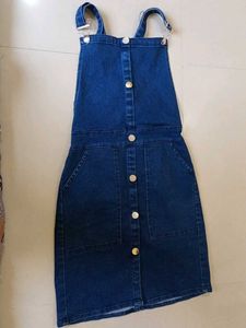 Denim Pinafore Dress