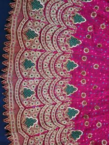 Embellished Pink Semi Stitched Suit Set