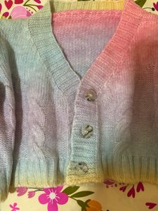Rainbow Ombre Cardigan 🌈 🧶