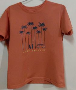 Orange  T-Shirt & pajama
