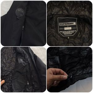 Superdry Black Hooded Jacket