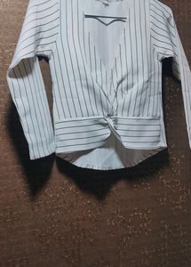 white kids jacket with black lining