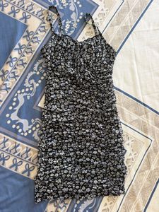 Floral Ruched Mini Dress
