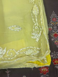 yellow saree
