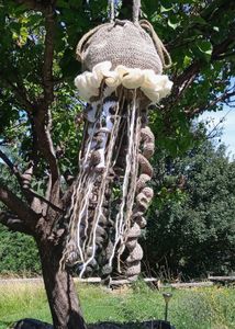 Handmade Crochet Jellyfish Bag