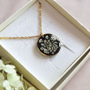 Resin floral pendants