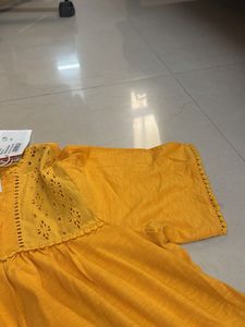 Lee cooper Vibrant Yellow Embellished Tunic