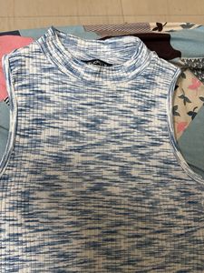 Sleeveless Ribbed Knit Dress