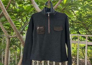 Half-Zip Pocket Sweatshirt