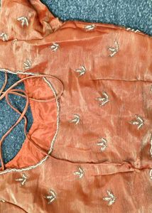 Elegant Peach Lehenga Choli Set