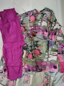 Women's Printed Kurta with Pants