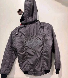 Stylish Grey Bomber Jacket