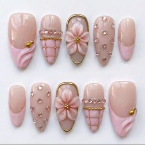 Handmade Press-On Nails Set